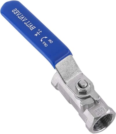 ONF3 - 304 Stainless Steel Ball Valve - Kogelafsluiter - Met Isolerende Handgreep - 1/4 Inch - Voor Verbindingswerk - Geschikt voor Water en Gas...