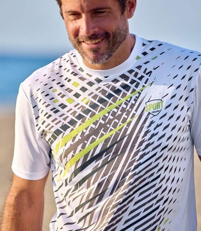 ATLAS FOR MEN - Set van 3 sportieve T-shirts - Heren - Verkrijgbaar in grote maten - XXL