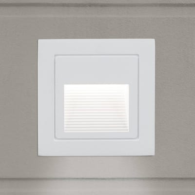 ORION Loro LED wand inbouwlamp, wit, breedte 8,5 cm, aluminium