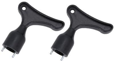 SPHProducts - Golf Spike Sleutels - Roestvrij Staal - Golf Spike Verwijderaar - Duurzaam - Handig - Voor Golfclubs - Zilver