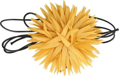 Haarsoires Haarband Bloem - Veter - Striklint - Geel - Haaraccessoire met Bloemen - Bloemenaccessoire voor Dames & Meisjes