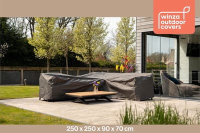 Florance Lounge set hoes - L-vorm - afmeting 250x90x25/90x70cm - 2 jaar garantie