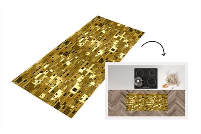 Keukenloper - Loper keuken - Afrika - Patronen - Huis - 120x50 cm - Keukenloper vinyl