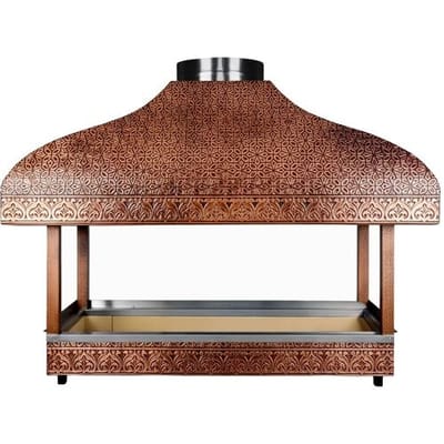 GGM Gastro Holzkohle Kupfergrill - 1200mm - mit Glas