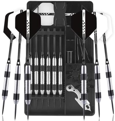 Professionele Dartpijlen met Metalen Punt - 6 Stuks - 20 Gram - Aluminium Schachten en Accessoires