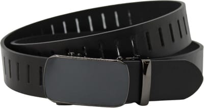 Fana Belts Riem met Kliksysteem Leer - Zwart - Taillemaat 90