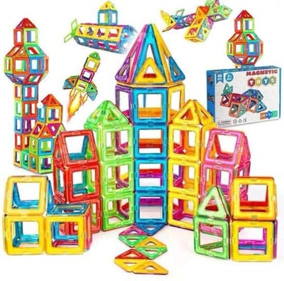 Magnetisch Speelgoed - Voordeelset 40 Stuks - Magnetic Tiles - Magnetisch Constructie Speelgoed - Montessori Speelgoed - Veilig Voor Kinderen - Magnetisch Speelgoed Bouwset