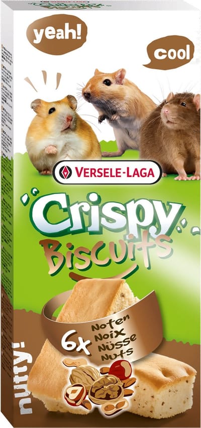 Versele-Laga Crispy Biscuit Knaagdier A 6 - Knaagdiersnack - Noten 70 g