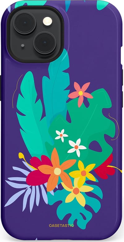 Casetastic Hoesje Geschikt voor Apple iPhone 15 Magsafe - Stijlvolle Beschermende Duo-layer Case - Surfplant