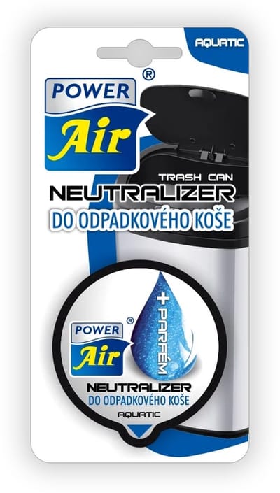 Power Air - FreshBin Serie - Aquatic Fresh -Prullenbak geurverwijderaar - 18g - Geurvreter voor afvalcontainer - Aquatic Fresh - Geurverwijderaar & verfrisser