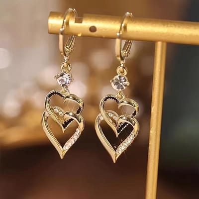 2 Paires Boucles d'Oreilles Géométriques Spirales Mode Femme Accessoires Bijoux Convient Pour Rendez-vous, Fête, Festival Cadeaux brown