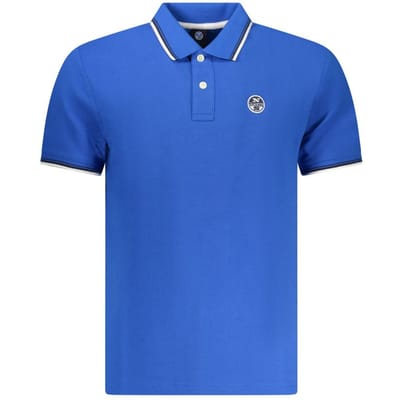 North Sails Blauwe Katoenen Heren Poloshirt