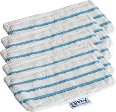 5x Stoomreiniger microvezel stoomdoek/doek geschikt voor Black+Decker - Dweil Pad wasbaar vloer reiniger mop stoom - Vervangt FSMP20-XJ
