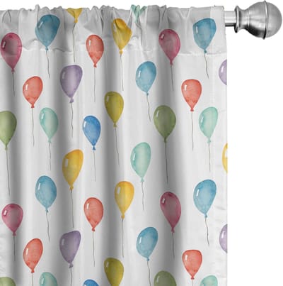 ABAKUHAUS – Gordijnpaneelset 2×75×245 cm – Microvezel multicolor