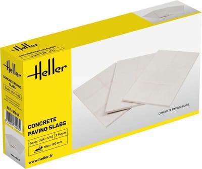 Heller Modelbouwpakket - 81257 Concrete Pavin Slabs - Betonnen Bestratingstegels Plastic - Heller - Modelbouw