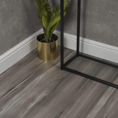 Vinyl Vloerplanken - PVC Tegels - Vloer Vernieuwen - Zelfklevend Houten Effect - 28 Stuks - Grijs