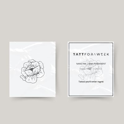 Tijdelijke tattoo bloeiende bloem | Neptattoo volwassenen | Tijdelijke tattoo voor volwassenen | Temporary tattoo | Plaktattoos voor volwassenen | Neptattoos | Probeer zorgeloos een tattoo | tattforaweek