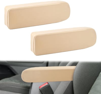 Dailygoods- Armsteunhoes 2 Stuks - Geweven Stof - Auto Interieuraccessoires - Voorstoel Hoezen - 34x11,5cm - Geschikt voor Bijna Elk Automodel - Armsteun