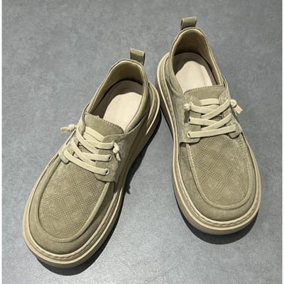 Herfst Nieuwe Heren Casual Schoenen Retro Lichtgewicht Ademend Antislip Heren Sneakers Modieus en Comfortabel Plat Schoeisel Man 44 beige