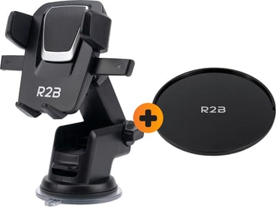 R2B Telefoonhouders Auto Zuignap - Dashboardpad - Raam/Dashboard - Gsm Houder Auto - Autohouder - Telefoonhouder Auto - Mobiel Houder Auto - Telefoon Houder - Auto Telefoonhouder - Phone Holder Car