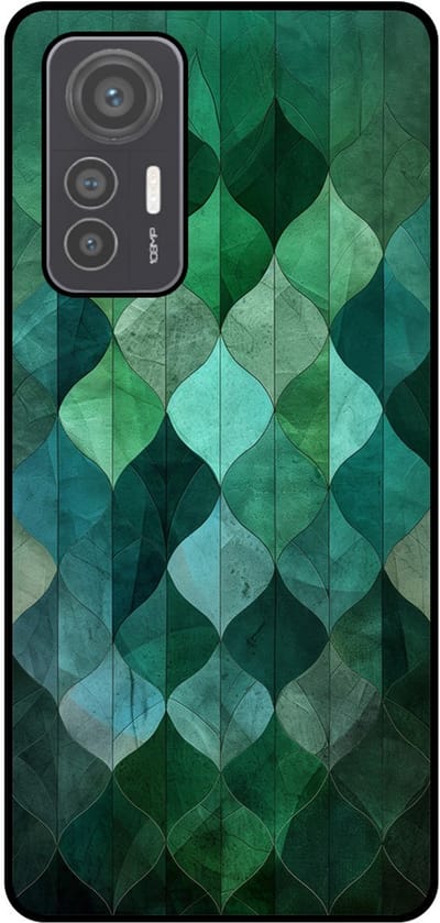 Smartphonica Telefoonhoesje Geschikt voor Xiaomi 12 Lite met groene bladeren opdruk - TPU backcover case green leafs design geschikt voor Xiaomi 12 Lite