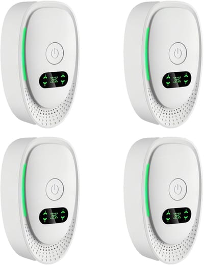 4-pack plug-in negatieve ionen luchtreiniger - Luchtreiniger - Draagbare mini negatieve ionengenerator voor thuis, stille geurverdrijver voor huisdieren, toilet, kantoor, kamer