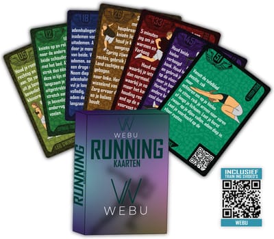 WEBU 51 Running Trainingskaarten - Hardlopen - Running – Crossfit - Fitness – Krachttraining - Yoga - Unieke methode