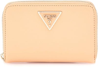 GUESS Portemonnee Laurel SLG Medium Zip Around Wallet Apricot Abrikoos