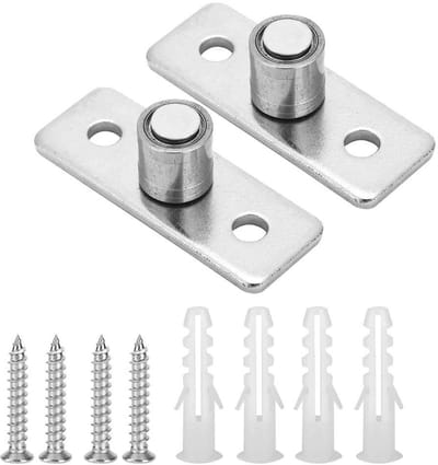 Dailygoods- Vloergeleider Corrosiebestendig - Schuifdeur - Houten Deuren - Geluidsrolgeleider - Duurzaam - Roestvrij Staal - Deurgeleider
