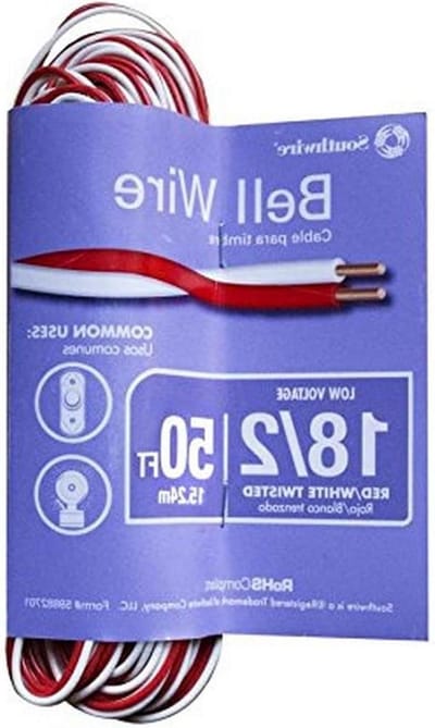 Bell Draad - Aanluitkabel - Deurbellen Installeren - UV-bestendig - 50 Voet - Rood/Wit