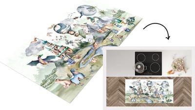 Keukenloper - Loper keuken - Luchtballon - Draak - Kinderen - 120x60 cm - Keukenloper vinyl