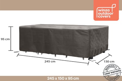 Winza Outdoor Covers - Premium - beschermhoes tuinset - tuinsethoes - Maat L - Afmeting : 245x150x95 cm - 2 jaar garantie