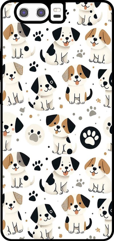 Smartphonica Telefoonhoesje Geschikt voor Huawei P10 met honden opdruk - TPU backcover case dog design geschikt voor Huawei P10
