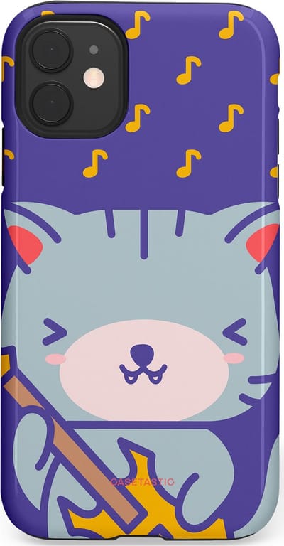 Casetastic Hoesje Geschikt voor Apple iPhone 11 - Stijlvolle Beschermende Duo-layer Case - Katten beat