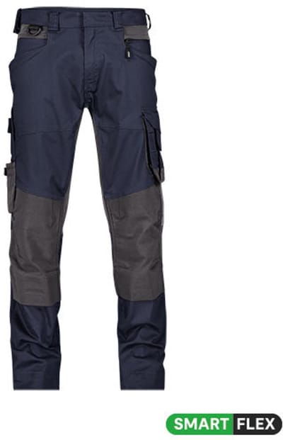 Werkbroek met stretch en kniezakken