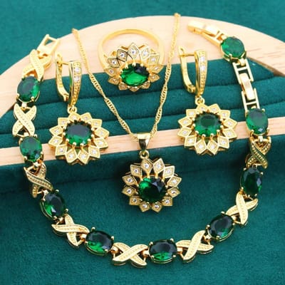 Bestseller Licht Luxe Europese en N Stijl AAA Zirkoon Ingelegde Sieraden Oorbellen Ring Ketting Moederdag Cadeau 10 yards beige