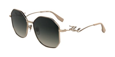 Karl Lagerfeld KL358S N ROSE GOLD/GREY SHADED 57/16/140 Damenbrillen Zonnebrillen
