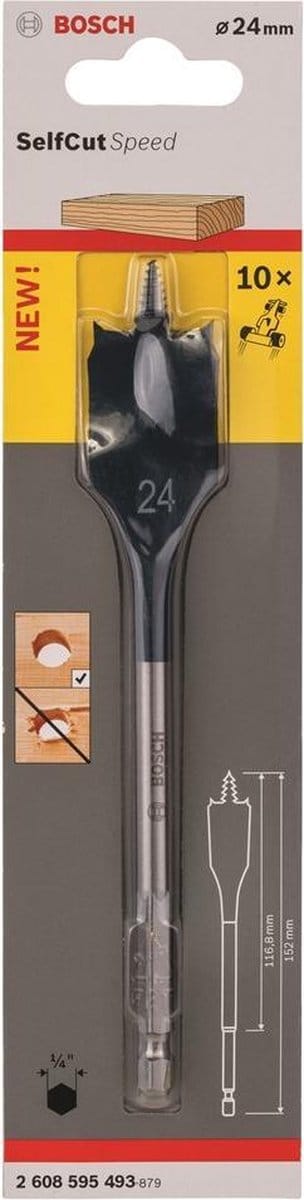 Bosch - Speedborenset Self Cut Speed, zeskant 24 x 152 mm