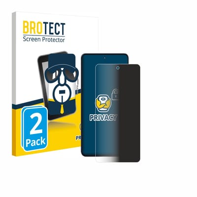 BROTECT - privacy screenprotector voor Motorola Moto G86 Power - Folie Beschermfolie Blauwlichtfilter 2 Stuks