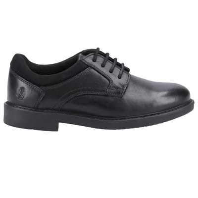 Hush Puppies Jongens Tommy Leren Schoolschoenen (Zwart)