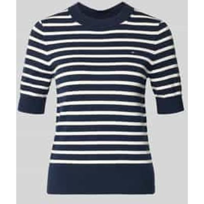 regular fit gebreide pullover van katoenmix