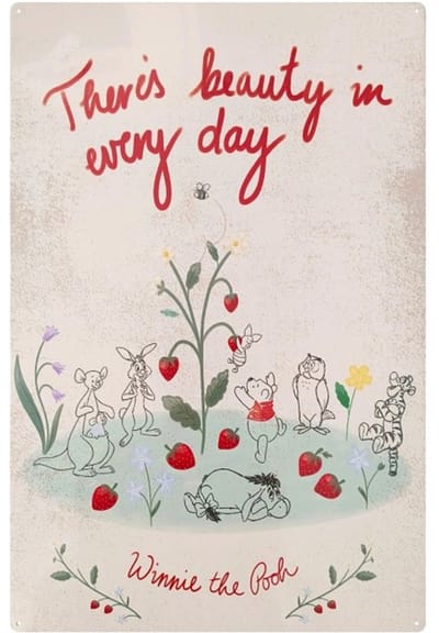Disney Home Wandbord XXL - Winnie The Pooh - There's Beauty In Every Day