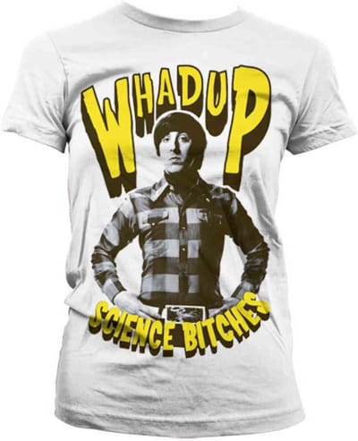 The Big Bang Theory Dames Tshirt -M- Whadup Science Bitches Wit