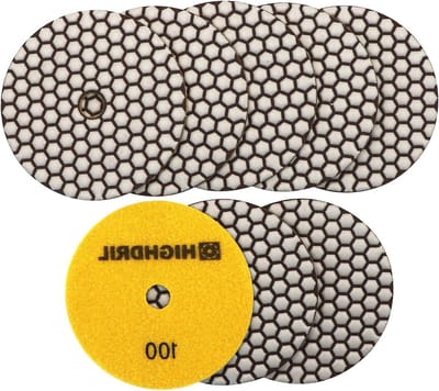 Diamant Polijstschijf - Polijstpads - Droog Polijsten - Harsbinding Nylon Rug - 125 mm - Niet gespecificeerd