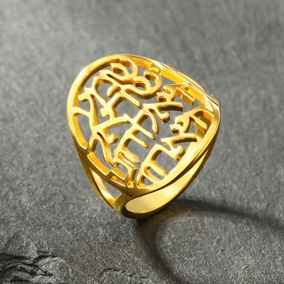 LIKGREAT Vrouwen Shema Ring Hebreeuws Kabbala Joods Geloof Gebed Judaica Sieraden Religieus Amulet Roestvrij Staal Cadeau 9