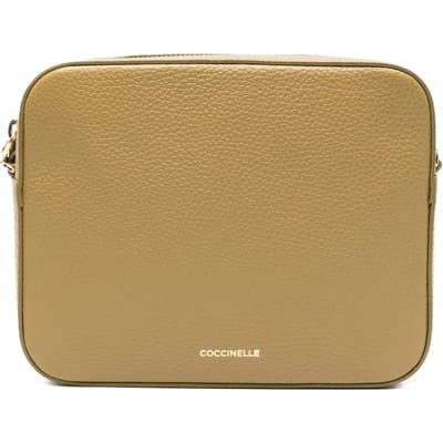 COCCINELLE Leren schoudertas Tebe Crossover Bag Seagrass kaki