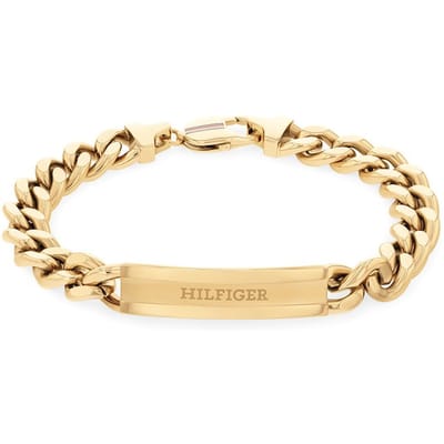 Tommy Hilfiger TJ2790580 Heren Armband - Schakelarmband - Sieraad - Staal - Goudkleurig - Gourmet - 19 cm lang