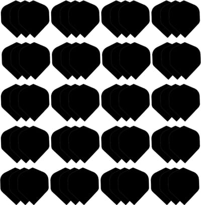 Dragon Darts Dart Flights - Multipack - 20 Sets - 60 Stuks - Extra Stevig - Darts Flights - Zwart