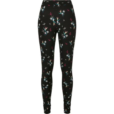 Urban Classics - Soft AOP blackfloret Sportlegging - XS - Zwart