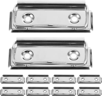 10 Stuks Metalen Binder Clips voor Clipboard - Verstelbare Kantoorclips voor Documenten, Planners en Schrijfborden